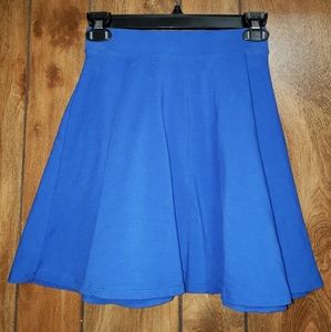 SO Plain Blue Flare Skirt - Size S